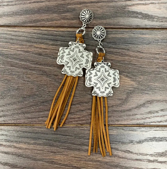 Aztec Tassel Earrings
