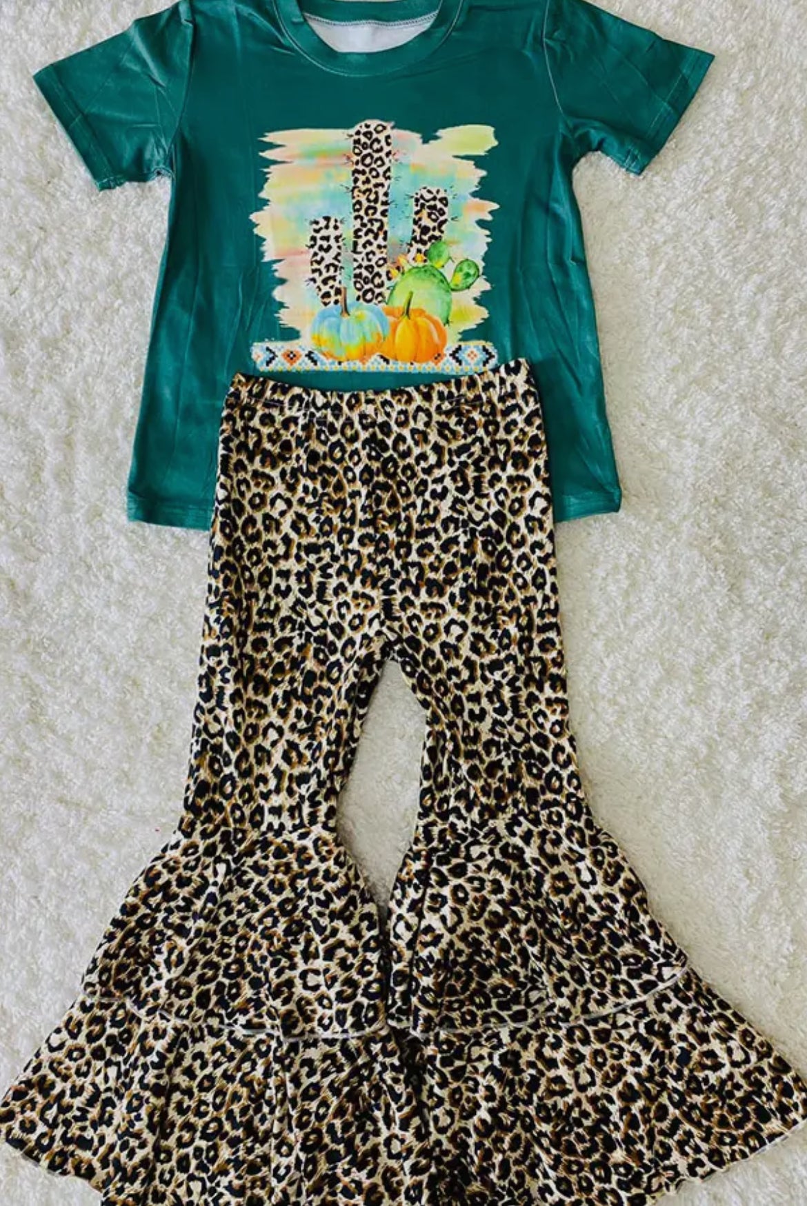 Kids- Cactus Pumpkins & Leopard Set