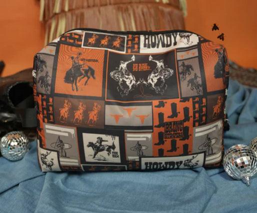 Cowboy Collage Travel Bag