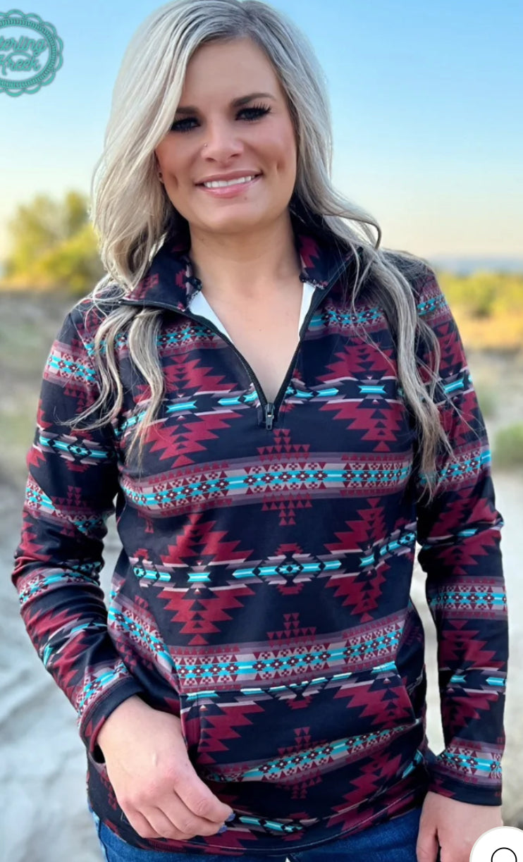 Crimson Valley Pullover