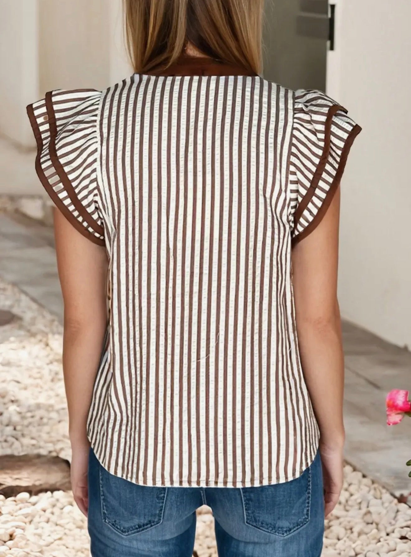 Double Ruffled Blouse