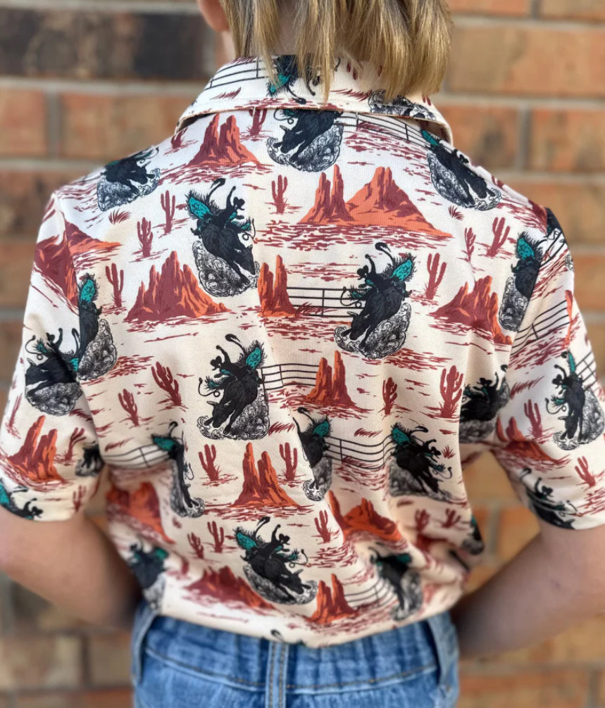 Kids- Golden Buckaroo Polo