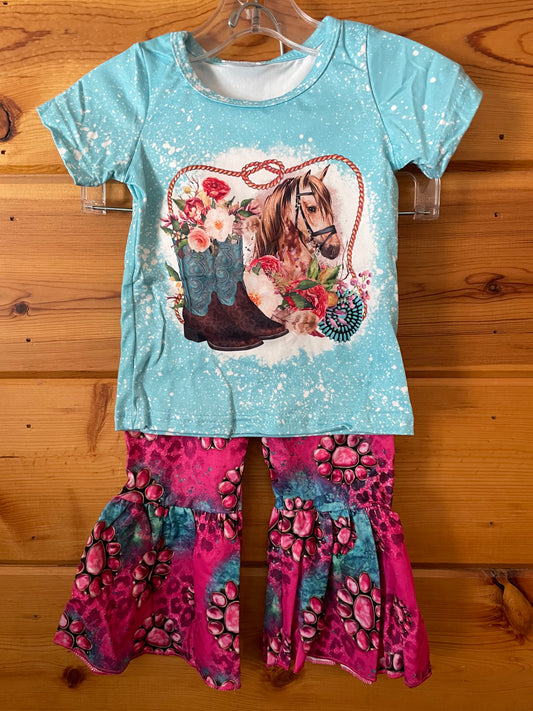 Kids- Boots Floral