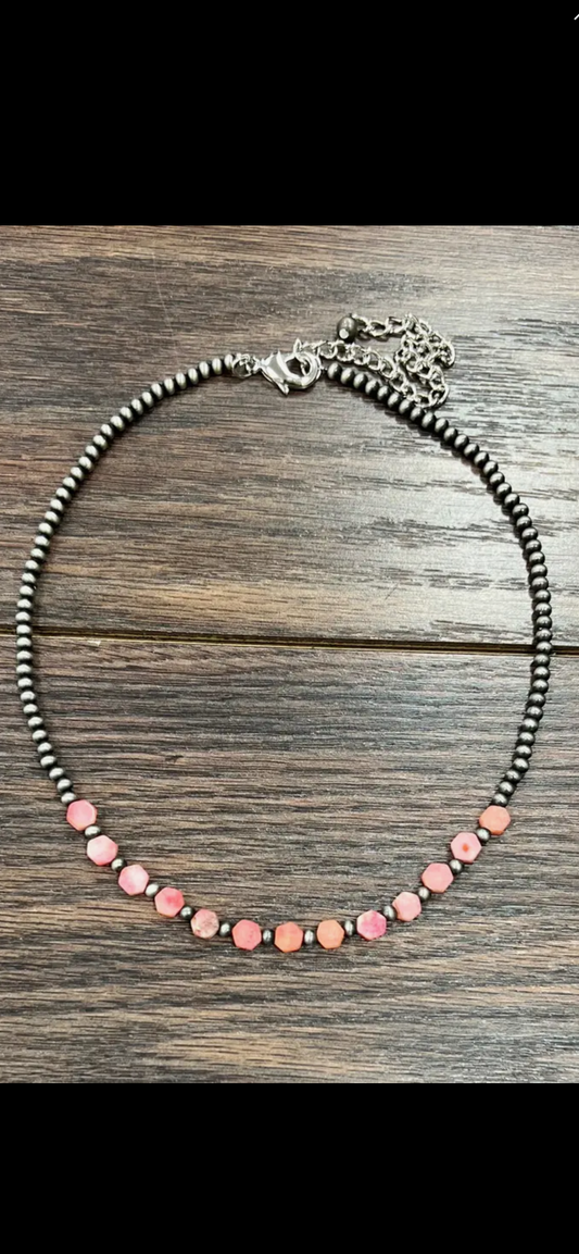 16” Hexa Gemstone Necklace