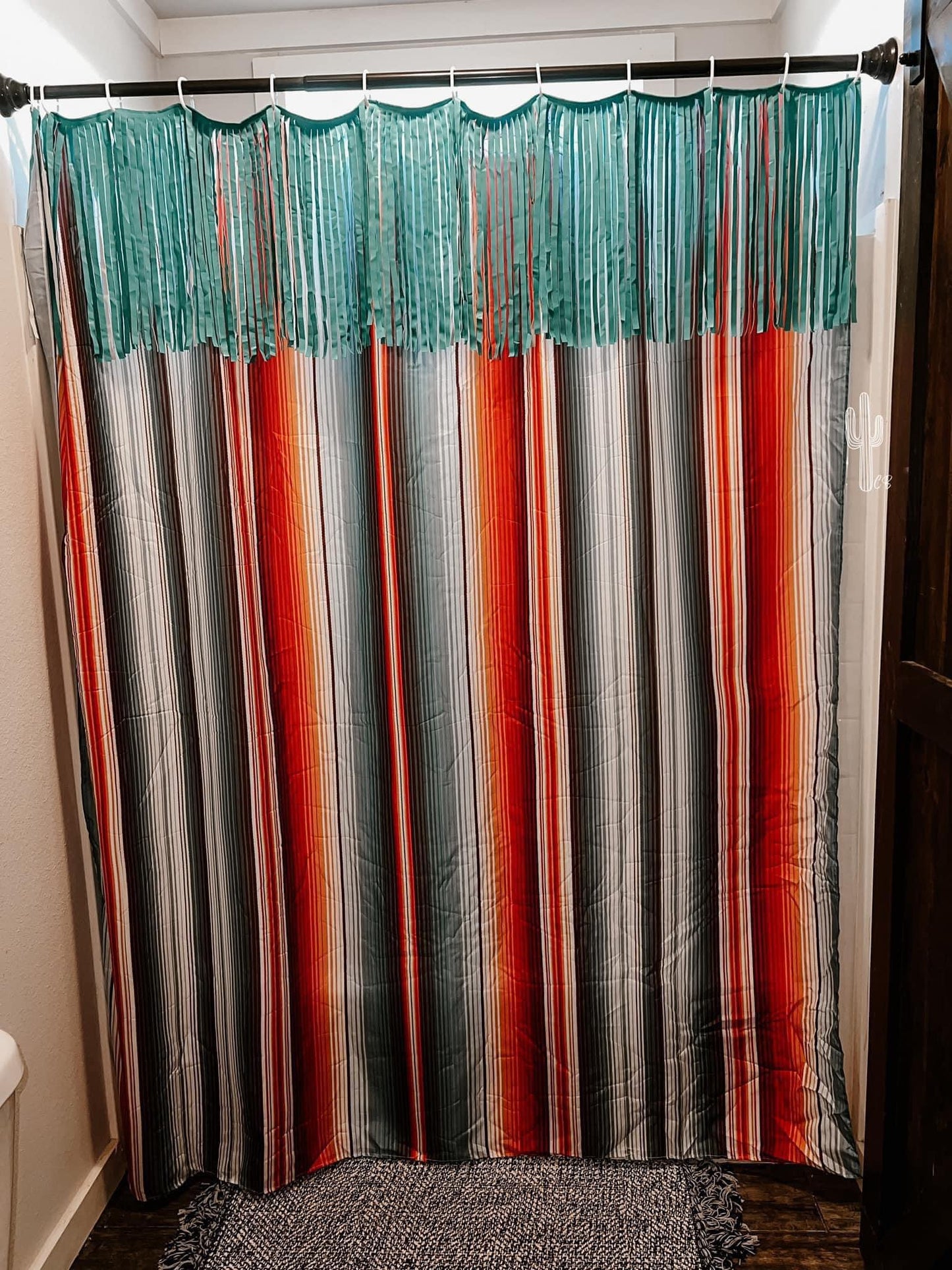 Fringed Shower Curtain
