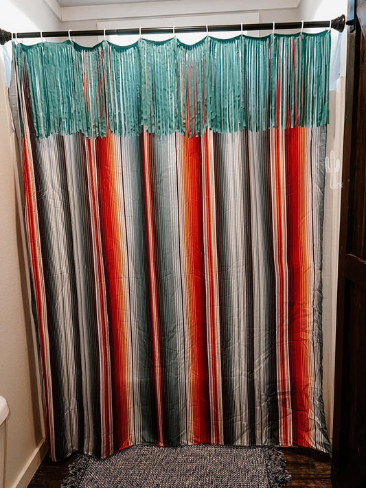 Fringed Shower Curtain
