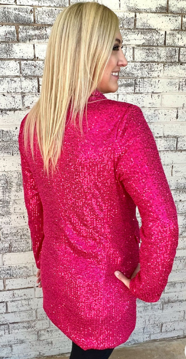 Blinging Blazer Pink