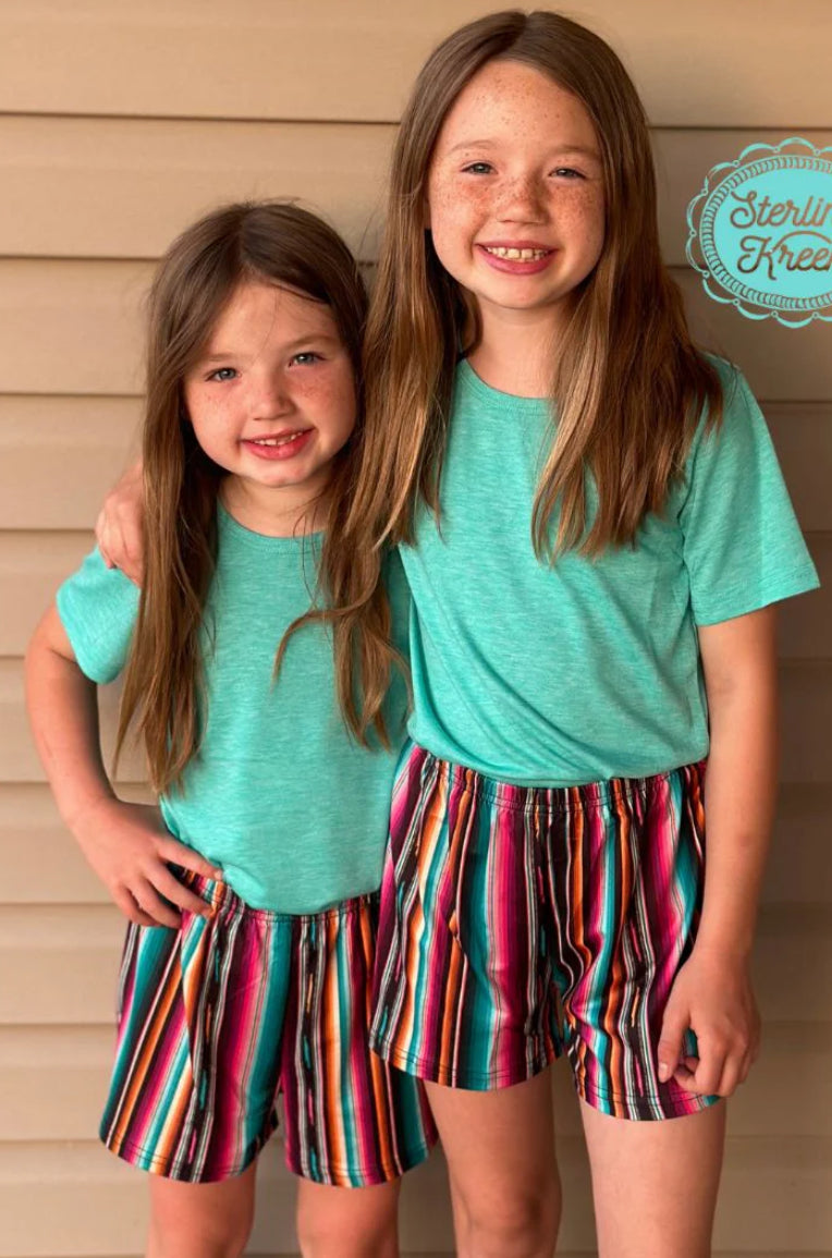 Kids- Color Me Serape Shorts