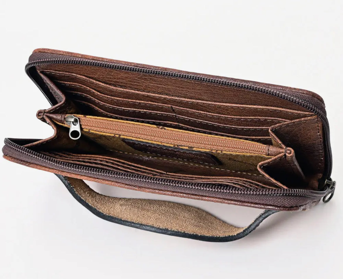 Crocodile Embossed Hand Bag