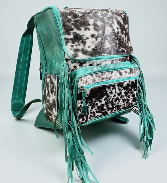 Turquoise Fringe Backpack