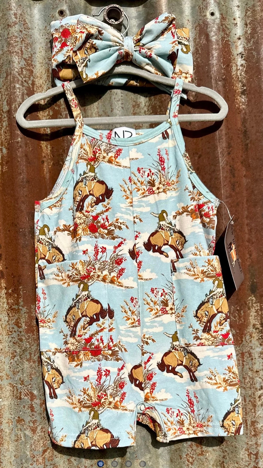 Kids- Broncy Skies Romper