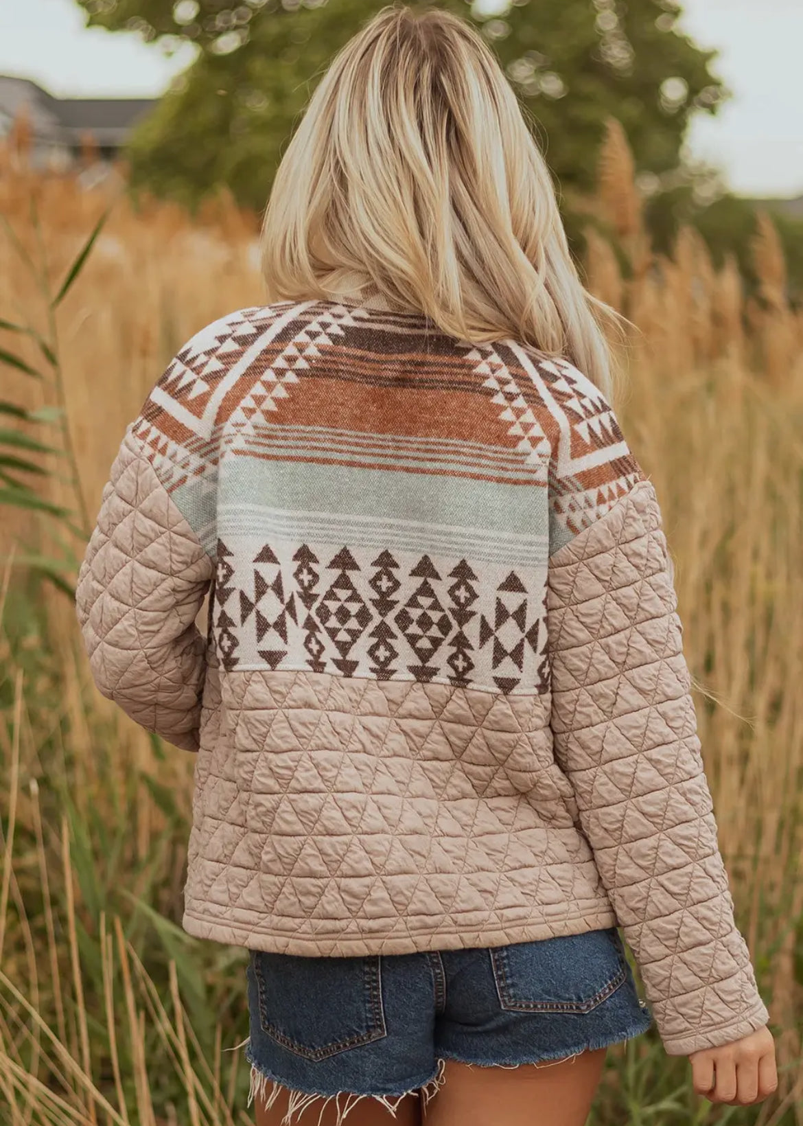 Beige Aztec Jacket