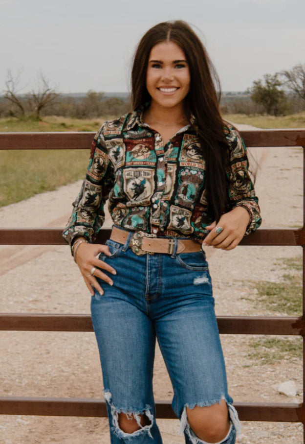 Vintage Rodeo Button Up