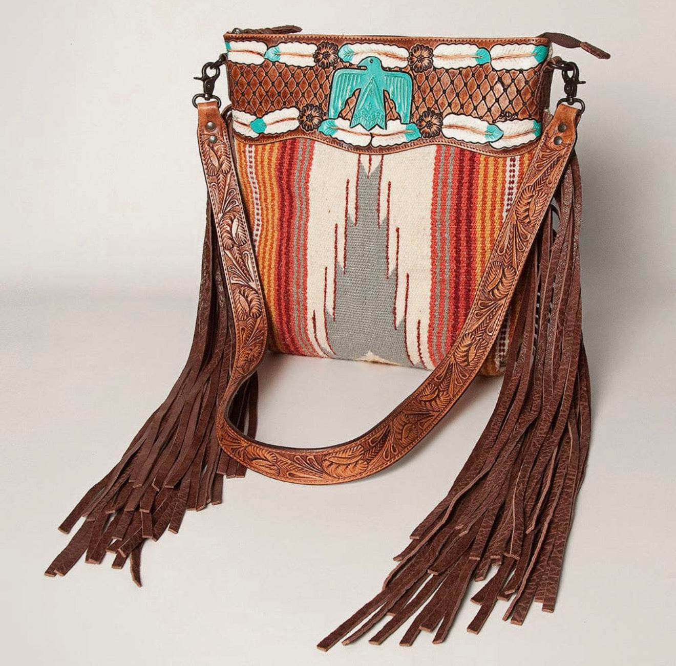 Thunderbird Fringe Crossbody