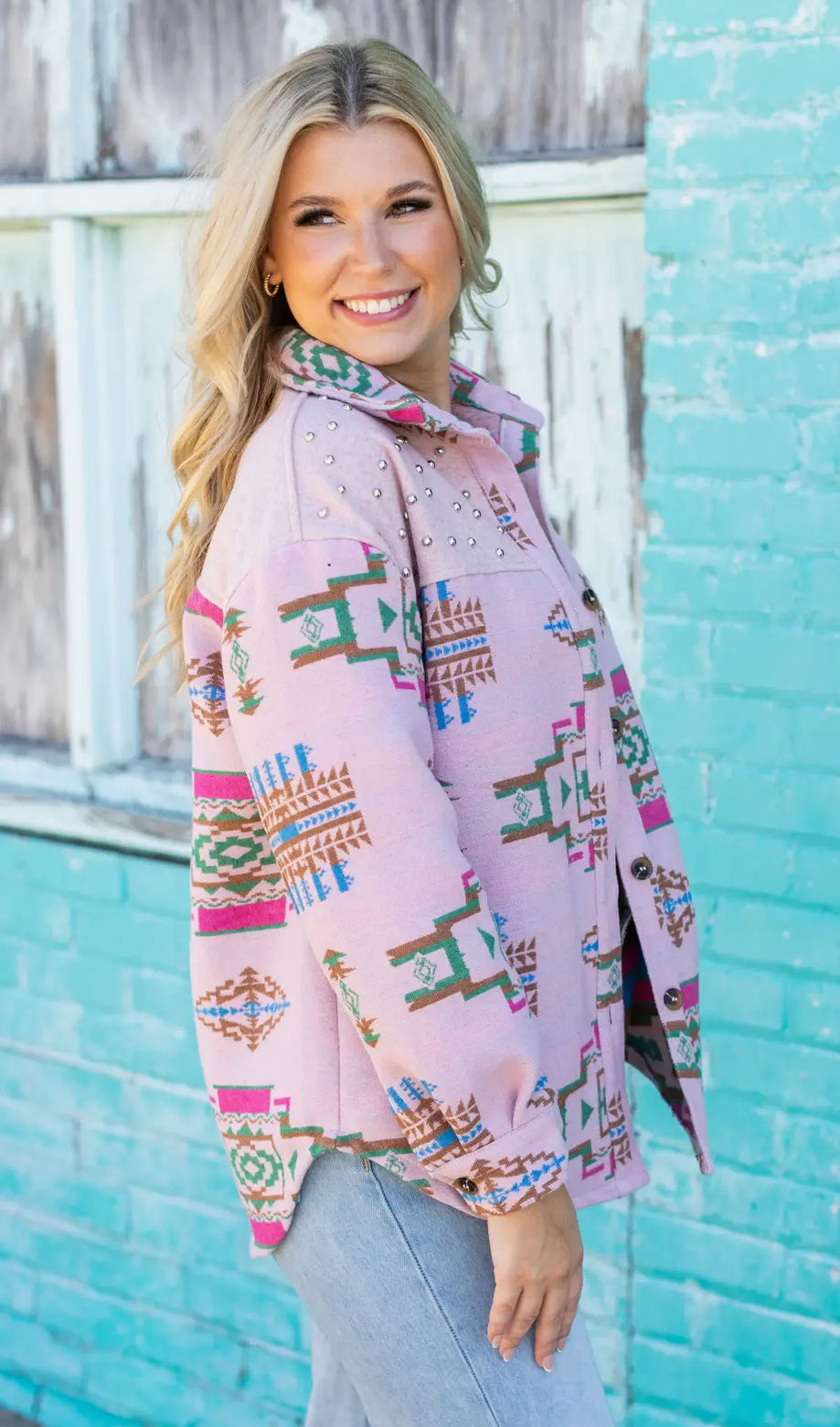 Pink Aztec Jacket