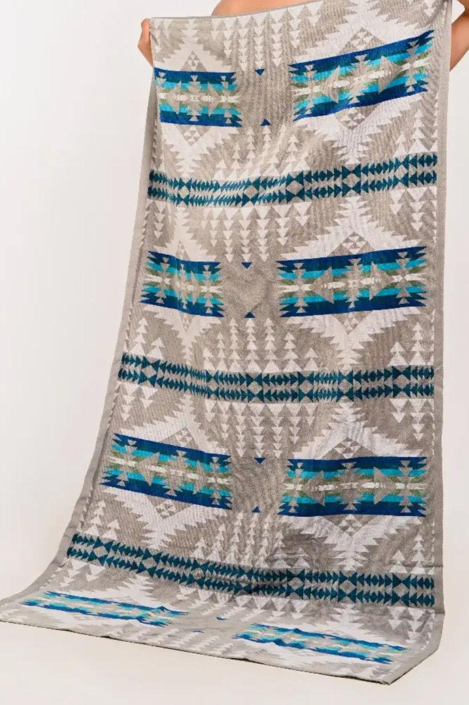 Grey Teal Towel