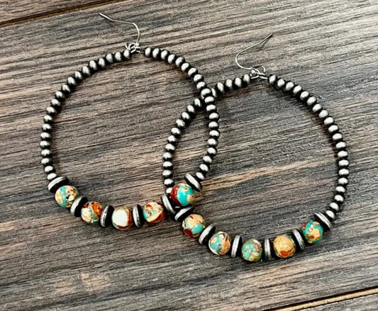 8mm Gemstone Hoops