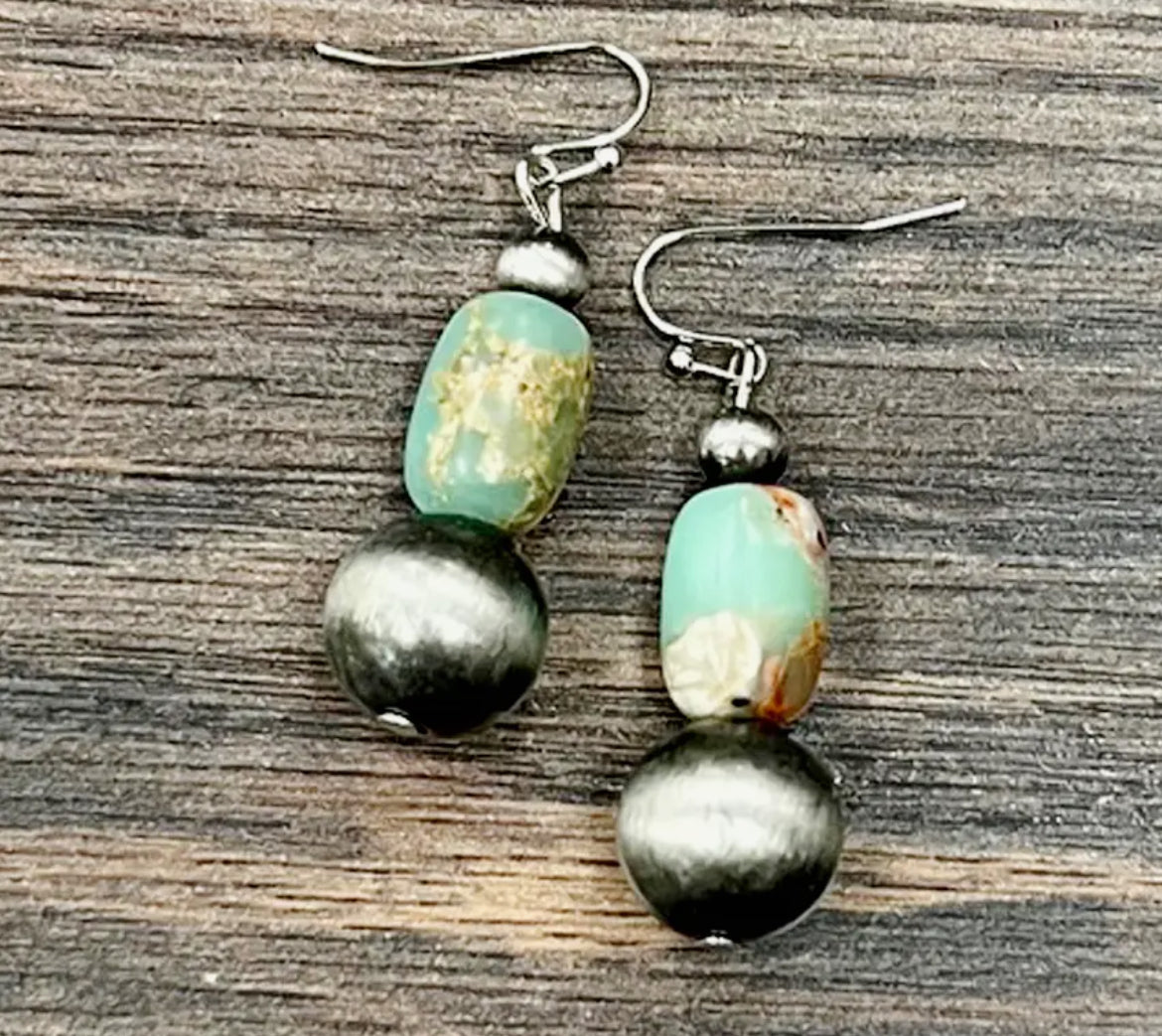 1.3” Gemstone Earrings