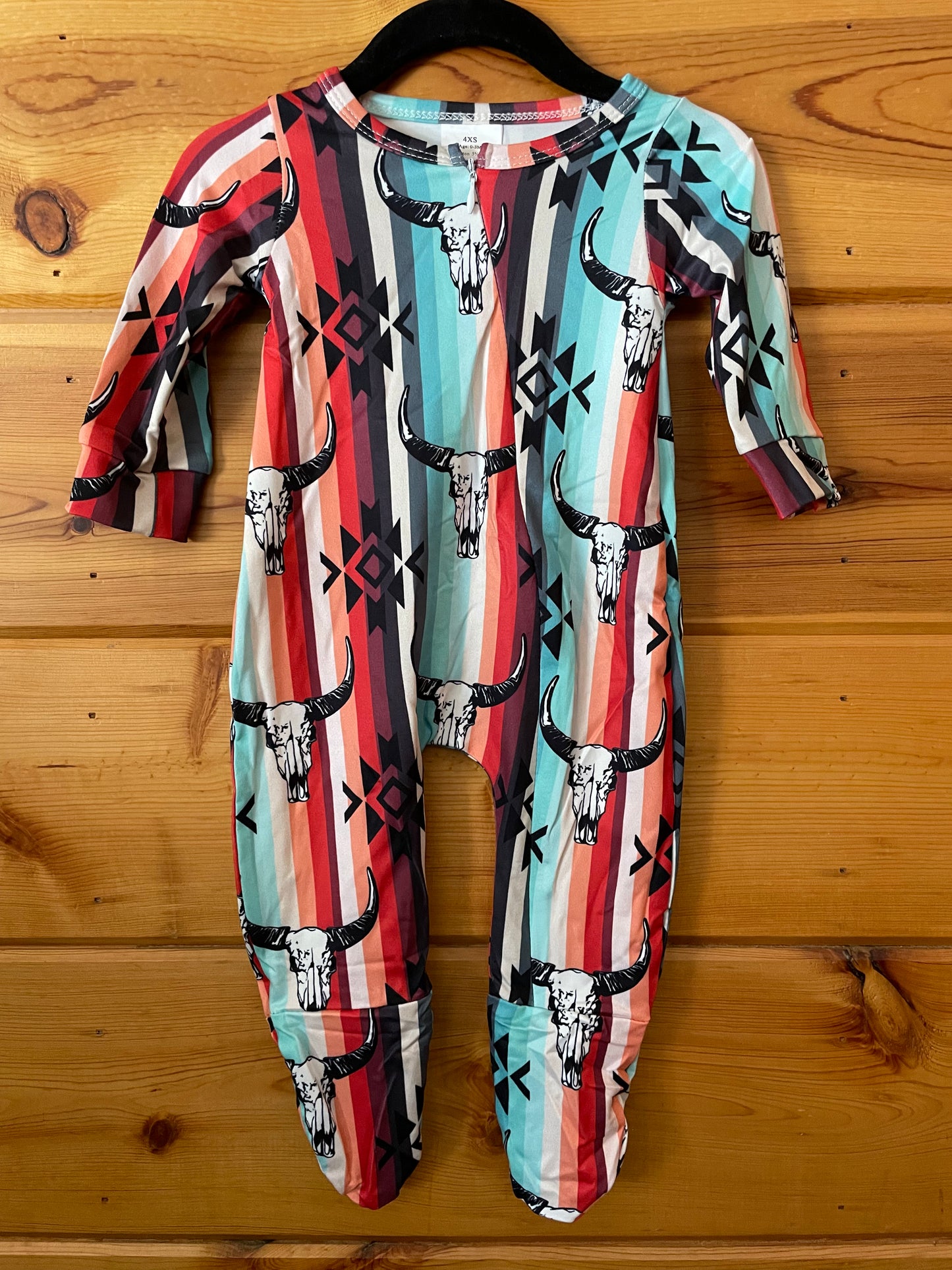 Kids- Serape Skull Zip Up