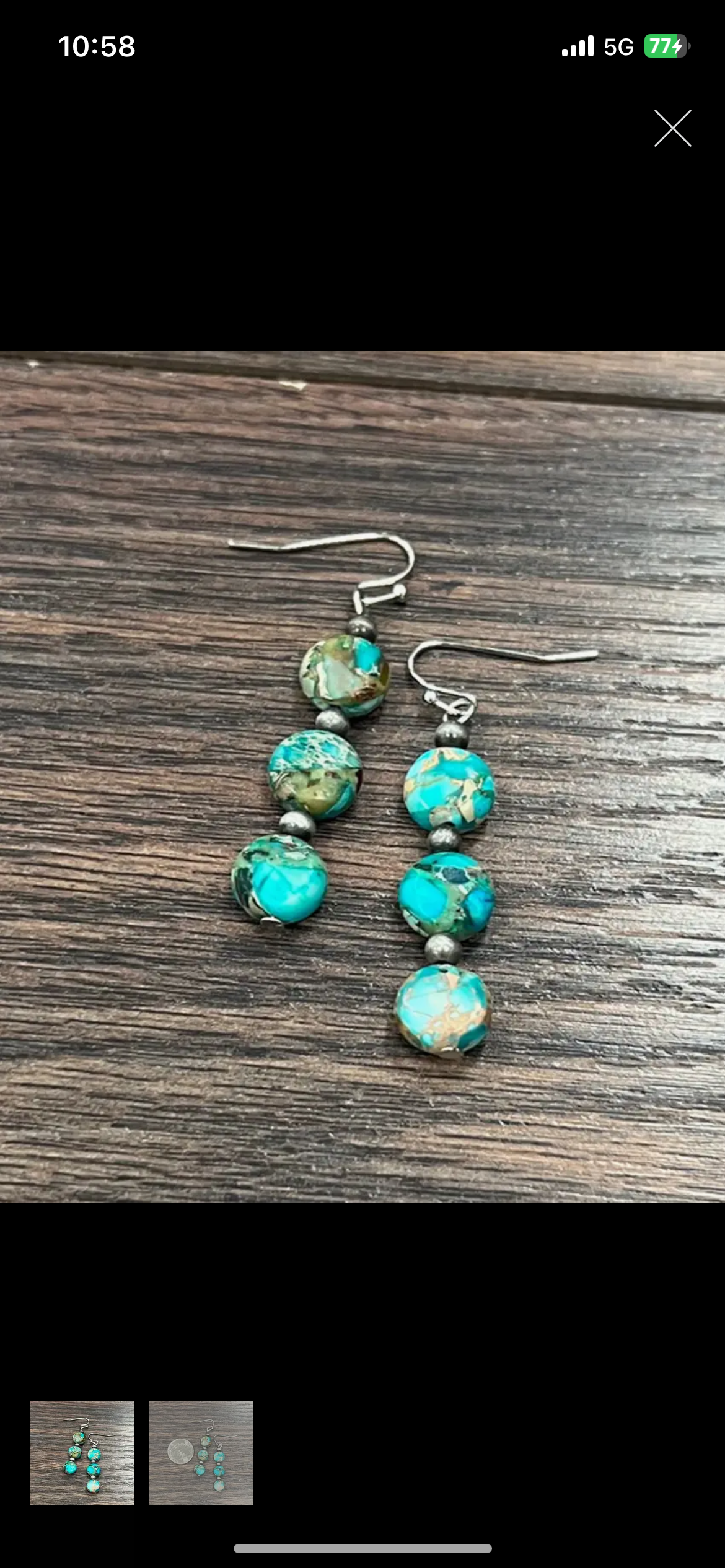 Round Gemstone Earrings